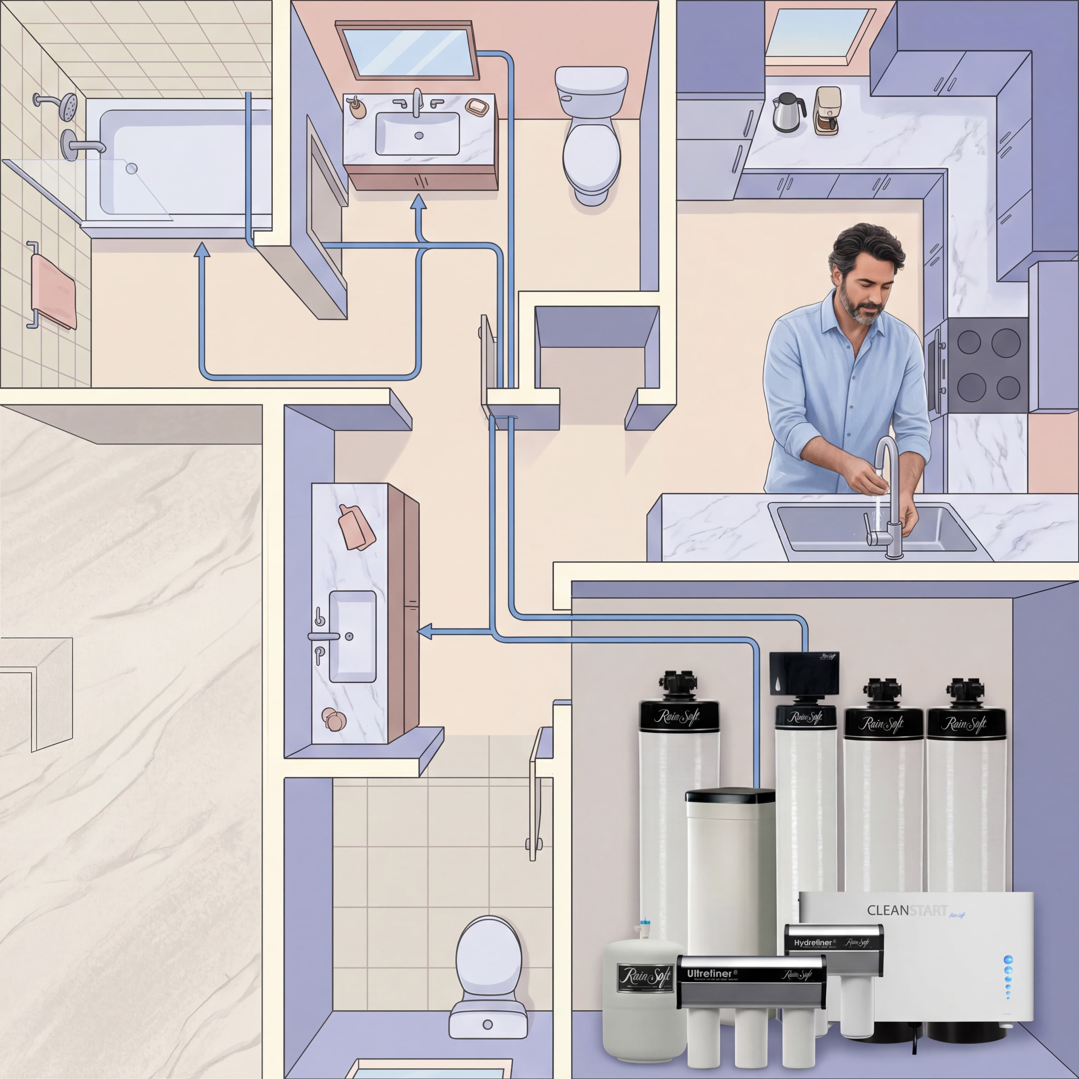 Whole-home filtration